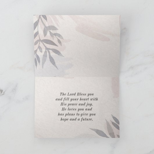 Matteüs 5:10 Gezegend zijn de vervolgde zaligheden Kaart (Binnen)