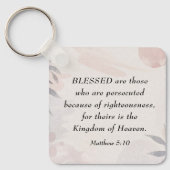Matteüs 5:10 Gezegend zijn de vervolgde zaligheden Sleutelhanger (Voorkant)