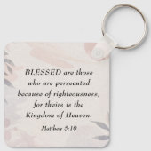 Matteüs 5:10 Gezegend zijn de vervolgde zaligheden Sleutelhanger (Achterkant)