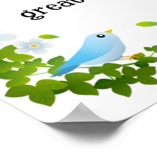 Matteüs 5:11-12 Gezegend bent u zaligheden Bijbel Poster (Hoek)