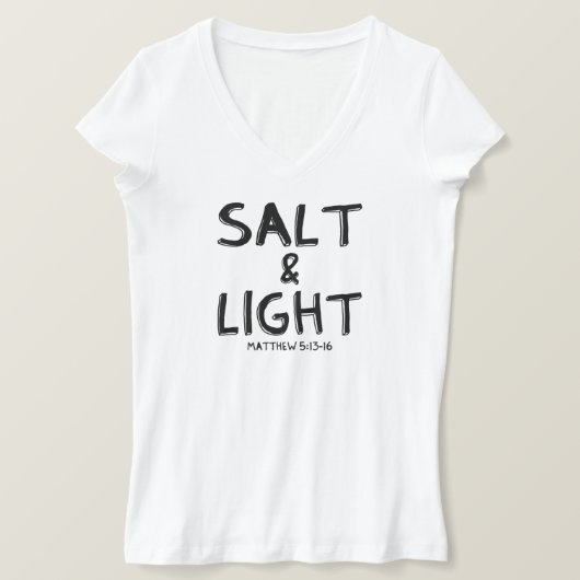 Matteüs 5:13-16 t-shirt (Design voorkant)