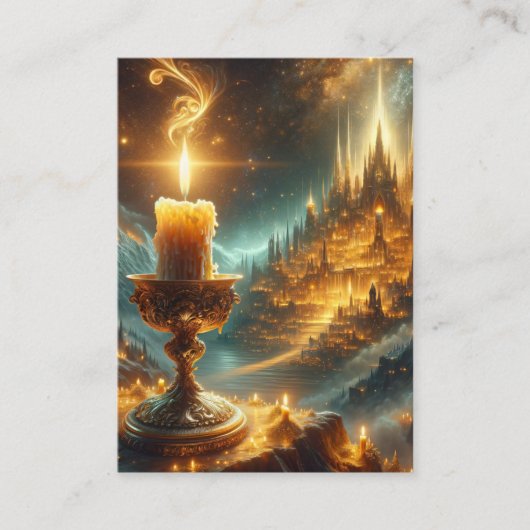 Matteüs 5:14-16 KJV Kaarten - Laat je licht schijn Visitekaartje (Voorkant)