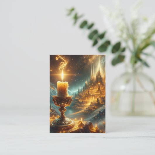 Matteüs 5:14-16 KJV Kaarten - Laat je licht schijn Visitekaartje (Staand voorkant)