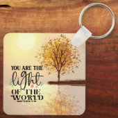 Matteüs 5:14 U bent de Licht Christelijke Bijbel Sleutelhanger (Achterkant)
