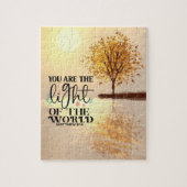 Matteüs 5:14 U bent het Licht van de Wereldbijbel Legpuzzel (Verticaal)