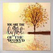 Matteüs 5:14 U bent het Licht van de Wereldbijbel Poster (Voorkant)
