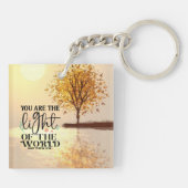 Matteüs 5:14 U bent het Licht van de Wereldbijbel Sleutelhanger (Achterkant)