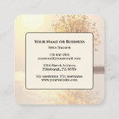 Matteüs 5:14 U bent het Licht van de Wereldbijbel Vierkante Visitekaartje (Achterkant)