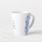 Matteüs 5:14 Wees de Licht Christelijke Bloemen Latte Mok (Rechterhoek)