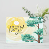 Matteüs 5:14 Wees de Lichte Bijbel Christelijke Ka (Staand voorkant)