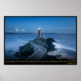 Matteüs 5:16 Christelijk Bijbelvers Poster