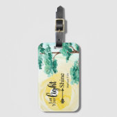 Matteüs 5:16 Laat uw licht schijnen Bijbel Christe Bagagelabel (Voorkant (verticaal))