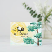 Matteüs 5:16 Laat uw licht schijnen Bijbel Christe Briefkaart (Staand voorkant)