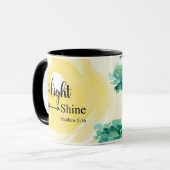 Matteüs 5:16 Laat uw licht schijnen Bijbel Christe Mok (Voorkant links)