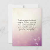 Matteüs 5:3-10 Beatitudes Bijbel Platte Kaart (Achterkant)