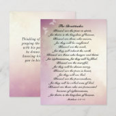 Matteüs 5:3-10 Beatitudes Bijbel Platte Kaart (Voorkant / Achterkant)