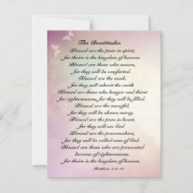 Matteüs 5:3-10 Beatitudes Bijbel Platte Kaart