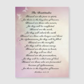 Matteüs 5:3-10 Jezus' zaligheden Magnetische Kaart (Voorkant)