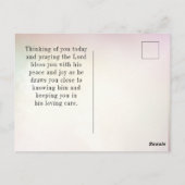 Matteüs 5:3-10 Zalig preken op de berg Briefkaart (Achterkant)