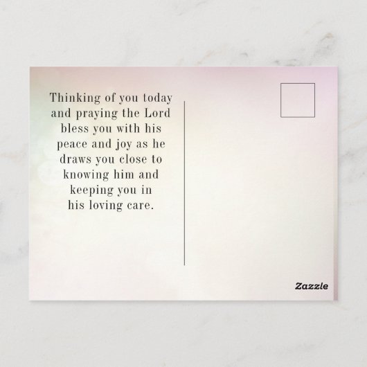 Matteüs 5:3-10 Zalig preken op de berg Briefkaart (Achterkant)