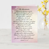 Matteüs 5:3-10 Zalig preken op de berg Kaart (Gele Bloem)