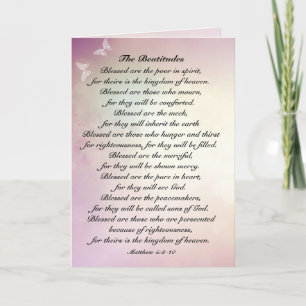 Matteüs 5:3-10 Zalig preken op de berg Kaart