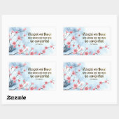 Matteüs 5:4 Gezegend zijn zij die treuren om de Bi Rechthoekige Sticker (Vel)