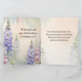 Matteüs 5:4 Gezegend zijn zij die treuren om sympa Kaart (Binnen)