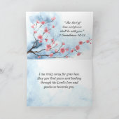 Matteüs 5:4 Gezegend zijn zij die treuren om sympa Kaart (Binnen)