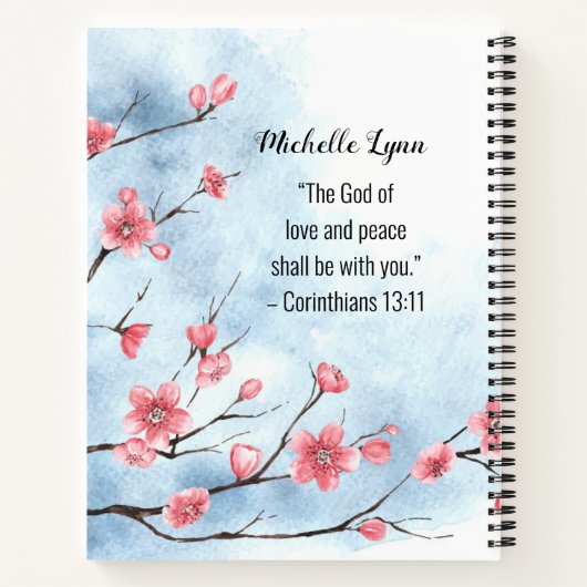 Matteüs 5:4 Gezegend zijn zij die treuren om sympa Notitieboek (Achterkant)