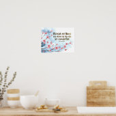 Matteüs 5:4 Zalig zijn zij die treuren Bijbel Poster (Keuken)