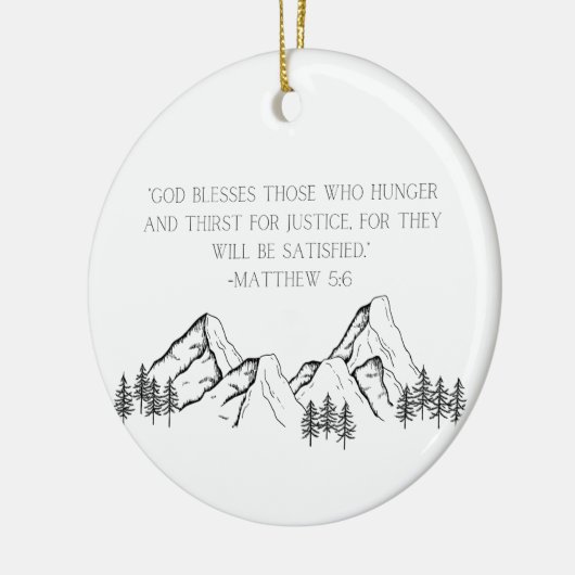 Matteüs 5:6 Kerstmis Ornament (Links)