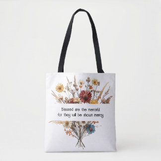 Matteüs 5:7 Canvas tas