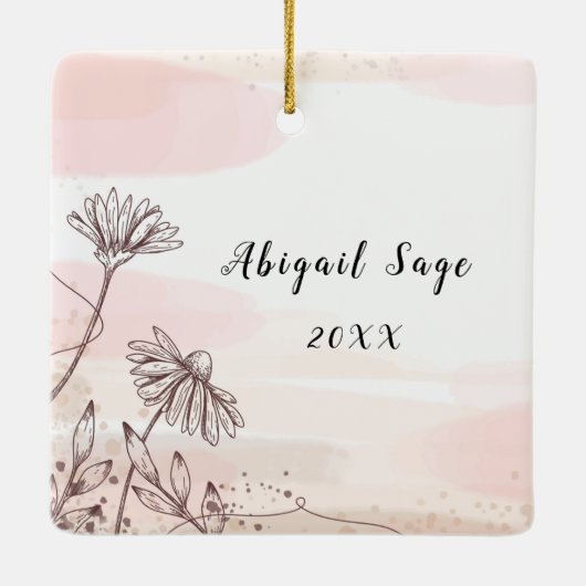 Matteüs 5:7 Gezegend zijn de barmhartige Bijbelver Keramisch Ornament (Achterkant)