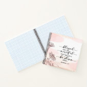 Matteüs 5:7 Gezegend zijn de barmhartige Bijbelver Notitieboek (Binnen)