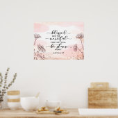 Matteüs 5:7 Gezegend zijn de barmhartige Bijbelver Poster (Keuken)