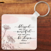 Matteüs 5:7 Gezegend zijn de barmhartige Bijbelver Sleutelhanger (Achterkant)