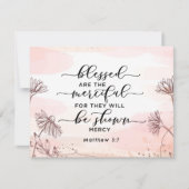 Matteüs 5:7 Gezegend zijn de barmhartige platte Ka (Voorkant)