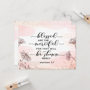 Matteüs 5:7 Gezegend zijn de barmhartige platte Ka