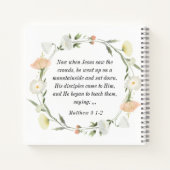 Matteüs 5:8 Gezegend zijn de Pure in het hart Notitieboek (Achterkant)