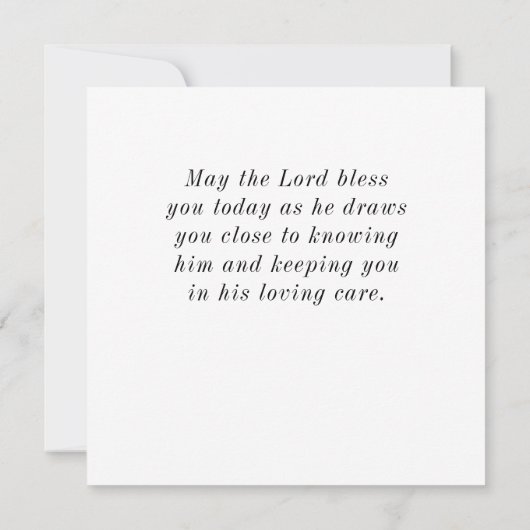 Matteüs 5:8 Gezegend zijn Puur in Hart Vlakke Kaar (Achterkant)