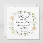 Matteüs 5:8 Gezegend zijn Puur in Hart Vlakke Kaar (Voorkant)