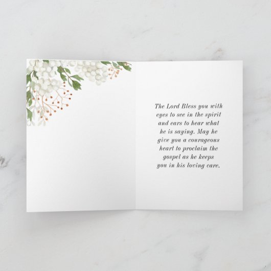 Matteüs 5 9 Gezegend is de Vredesmakersbijbel Kaart (Binnen)