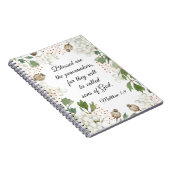 Matteüs 5 9 Gezegend zijn de vredemakers zalighede Notitieboek (Rechterzijde)