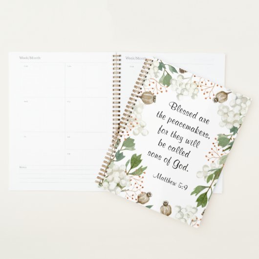 Matteüs 5 9 Gezegend zijn de vredemakers zalighede Planner (Display)