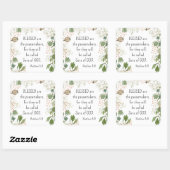 Matteüs 5 9 Gezegend zijn de vredemakers zalighede Vierkante Sticker (Vel)