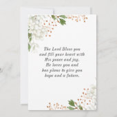 Matteüs 5 9 Gezegend zijn de Vredesmakers Bijbelfl Notitiekaartje (Achterkant)