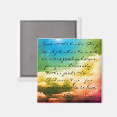 Matteüs 6:26 magneet (Voorkant / Achterkant)