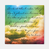 Matteüs 6:26 magneet (Voorkant)