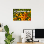 Matteüs 6:28-29 poster (Thuiskantoor)